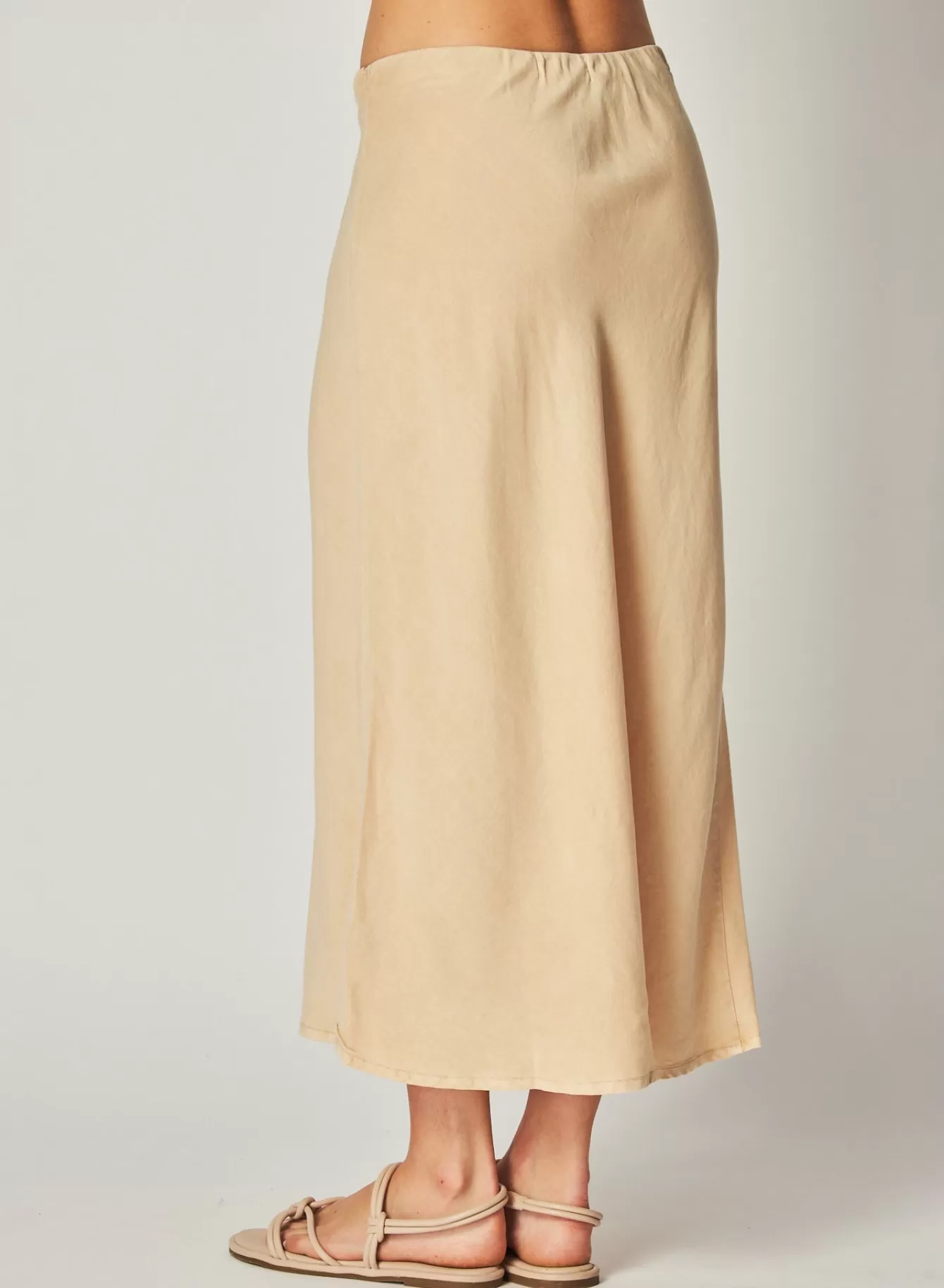 Bella Dahl Skirts-Bias Midi Skirt - Summer Khaki