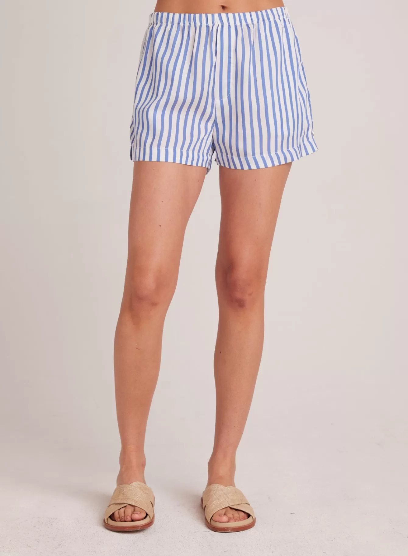 Bella Dahl Shorts-Boxer Short - Bahia Breeze Stripe