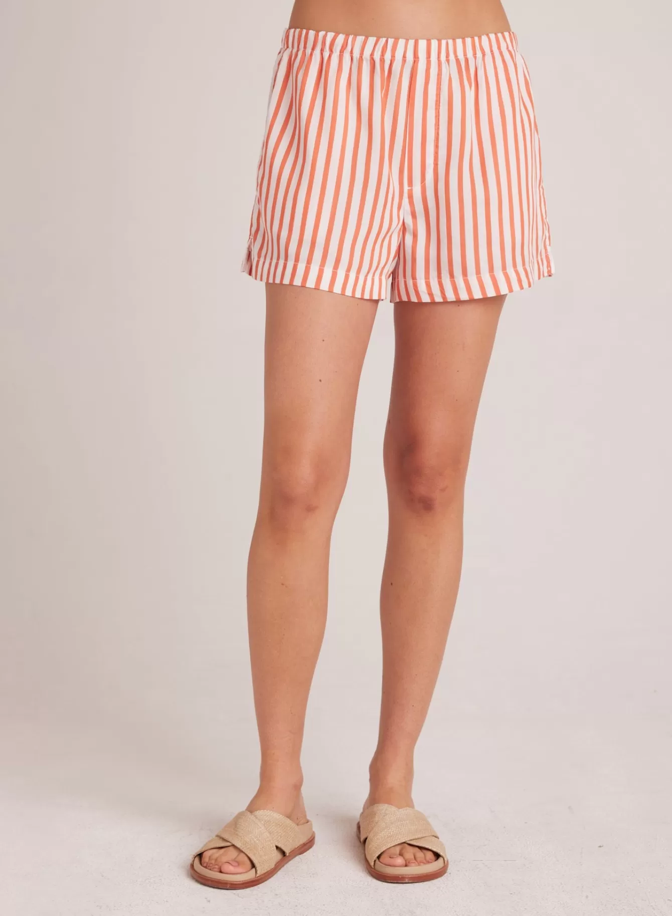 Bella Dahl Shorts-Boxer Short - Sunset Blaze Stripe