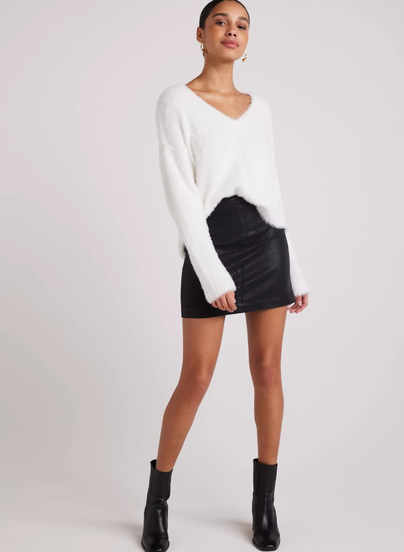 Bella Dahl Skirts-Bree Seamed Clean Mini Skirt -