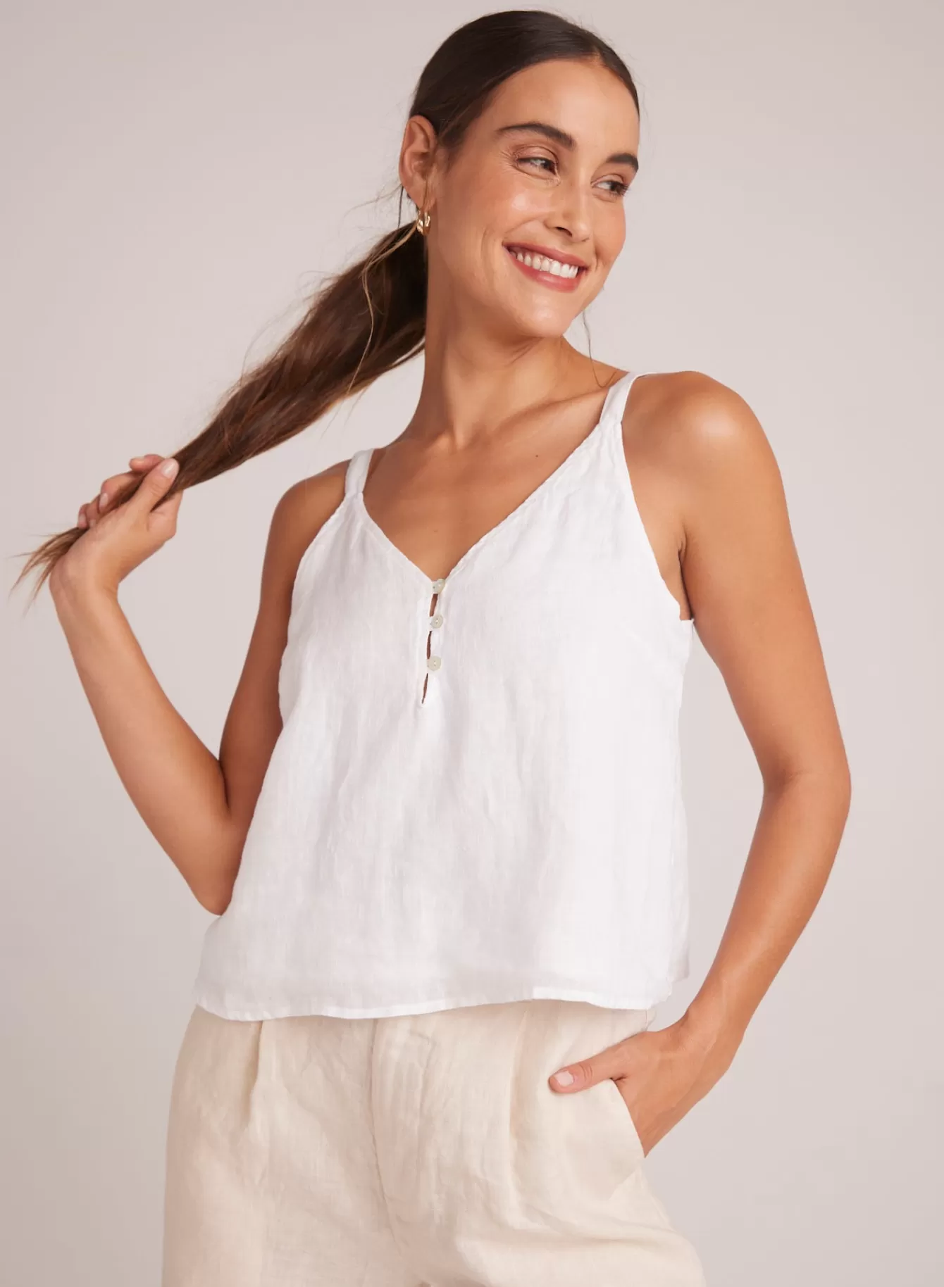 Bella Dahl Sleeveless-Button Front Cami -