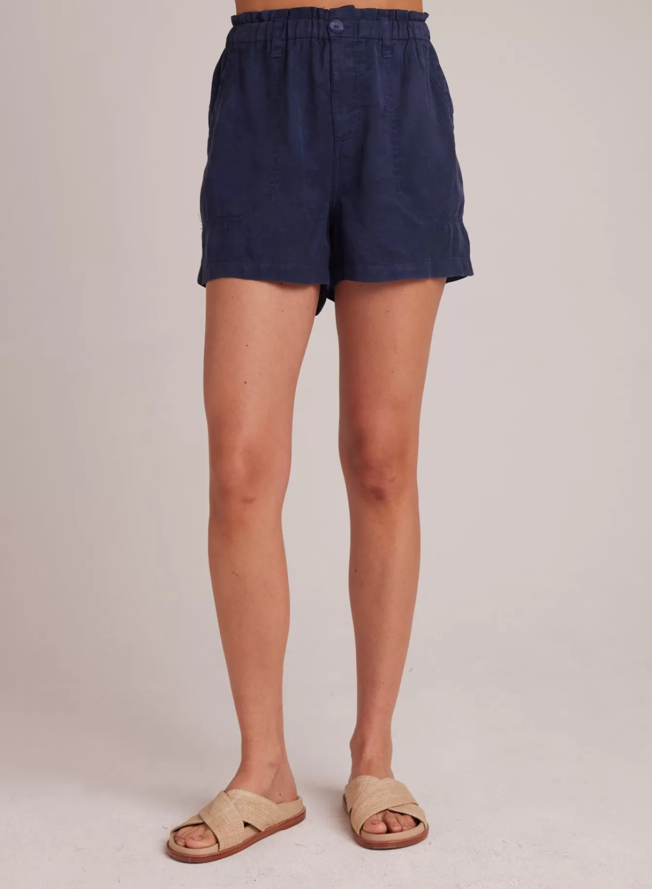 Bella Dahl Shorts-Callie Ruffle Short - Brazilian Navy