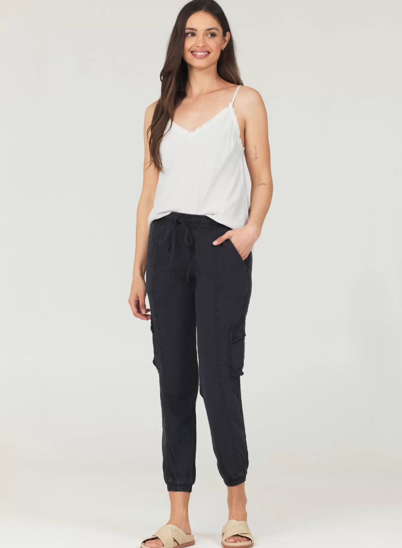 Bella Dahl Essentials Bottoms-Cargo Track Pants -