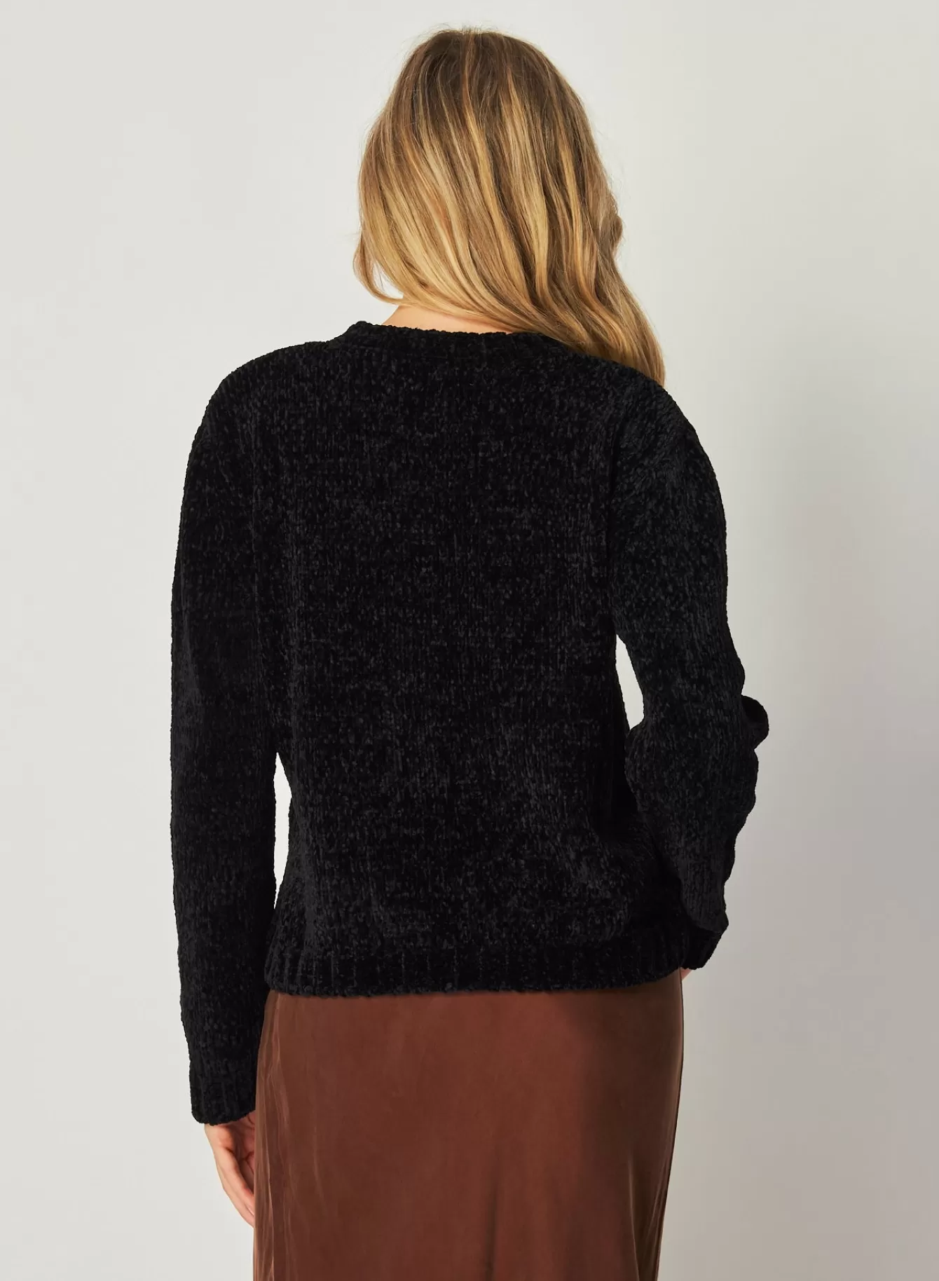 Bella Dahl Sweaters-Crew Neck Chenille Sweater -