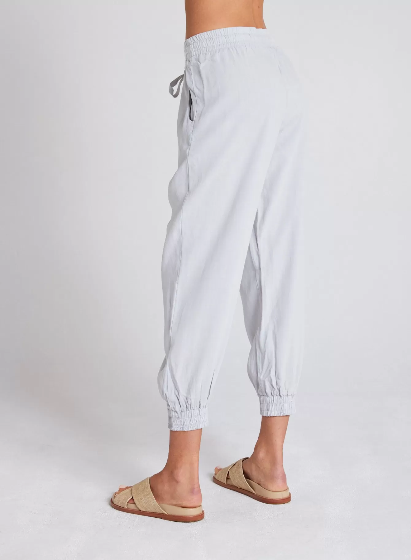 Bella Dahl Essentials Bottoms-Easy Drawstring Jogger - Foggy Sky