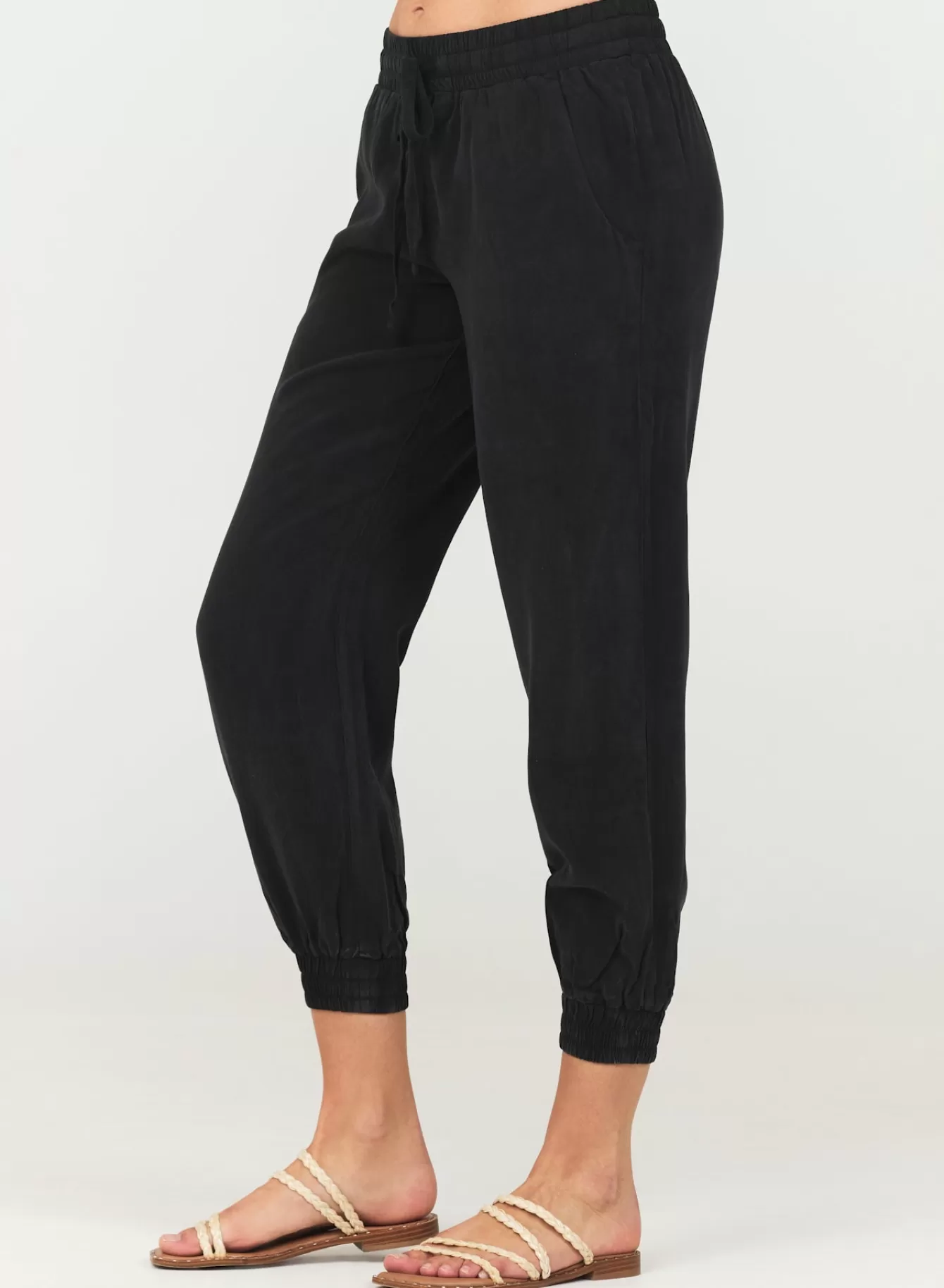 Bella Dahl Joggers-Easy Drawstring Jogger - Vintage Black
