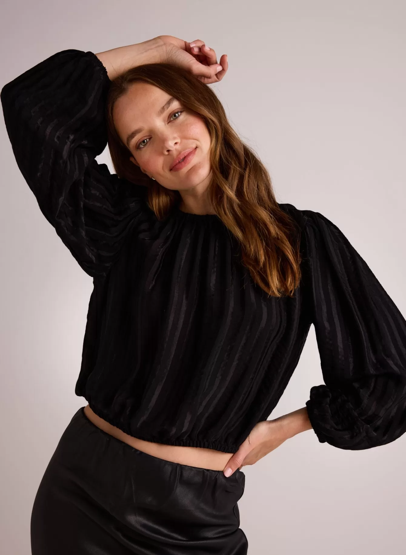 Bella Dahl Long Sleeve-Elastic Shirred Top -