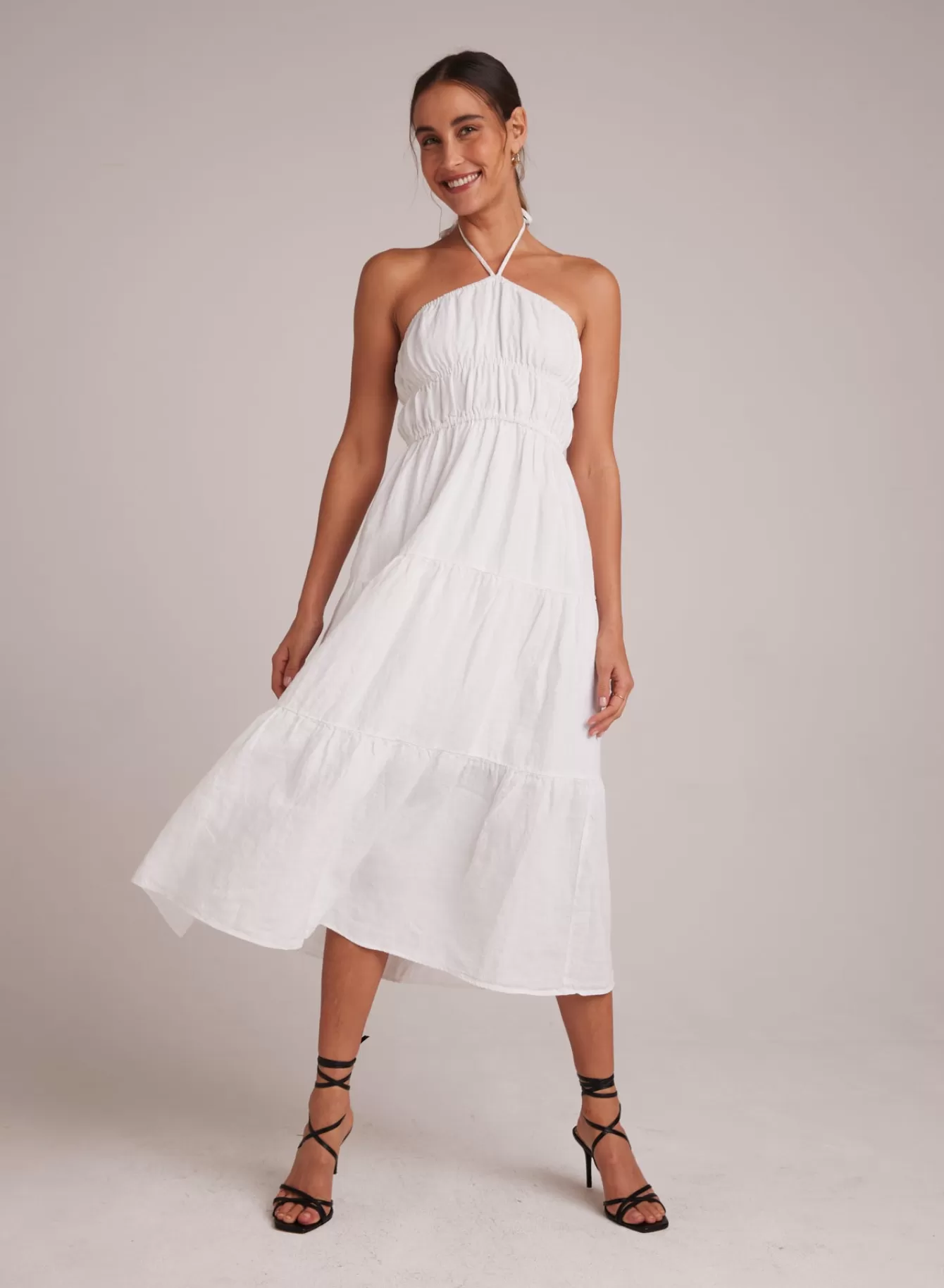 Bella Dahl Long Dresses-Gathered Halter Midi Dress -