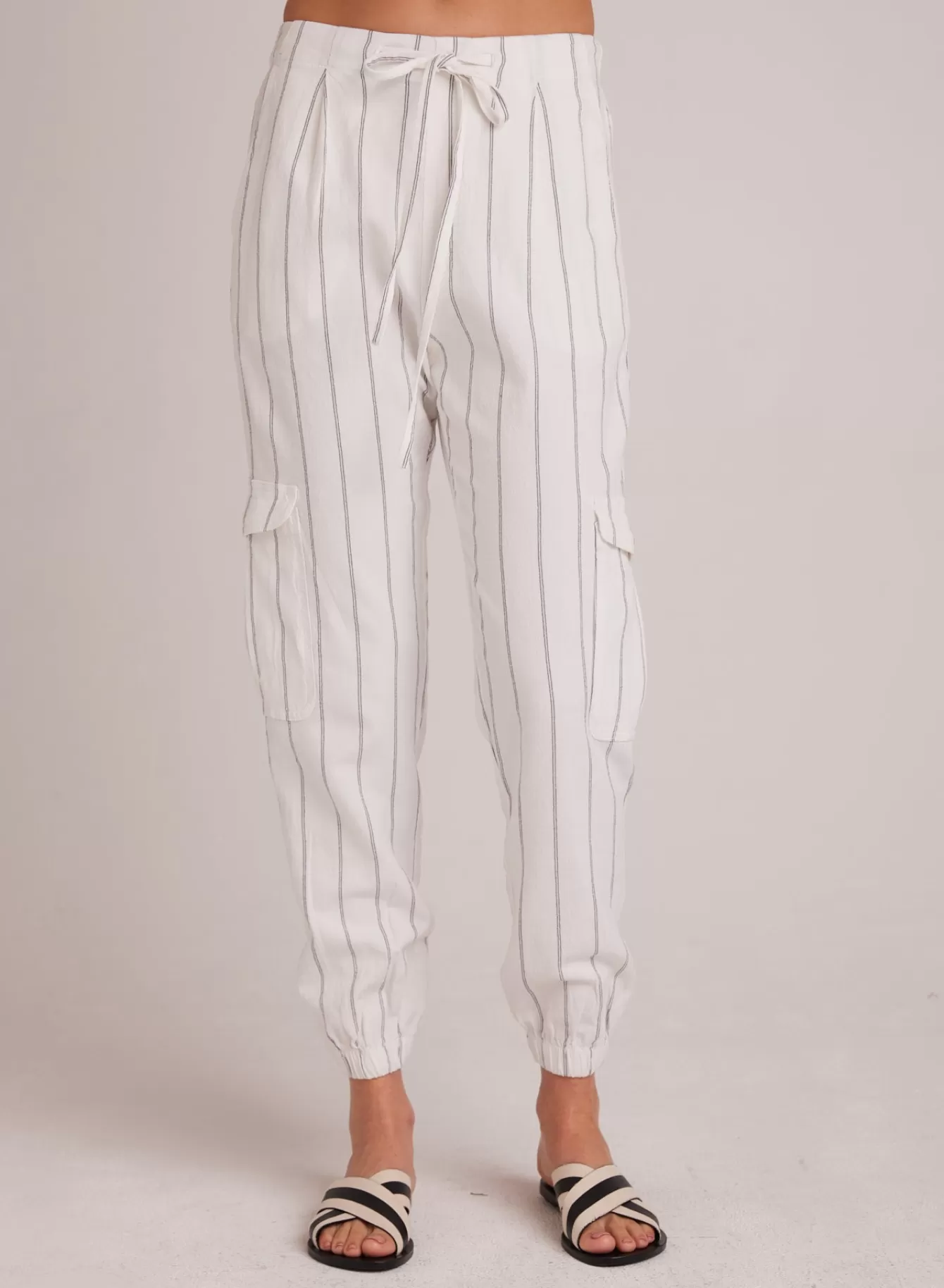 Bella Dahl Pants-Isla Pleated Jogger - Mala Beach Stripe