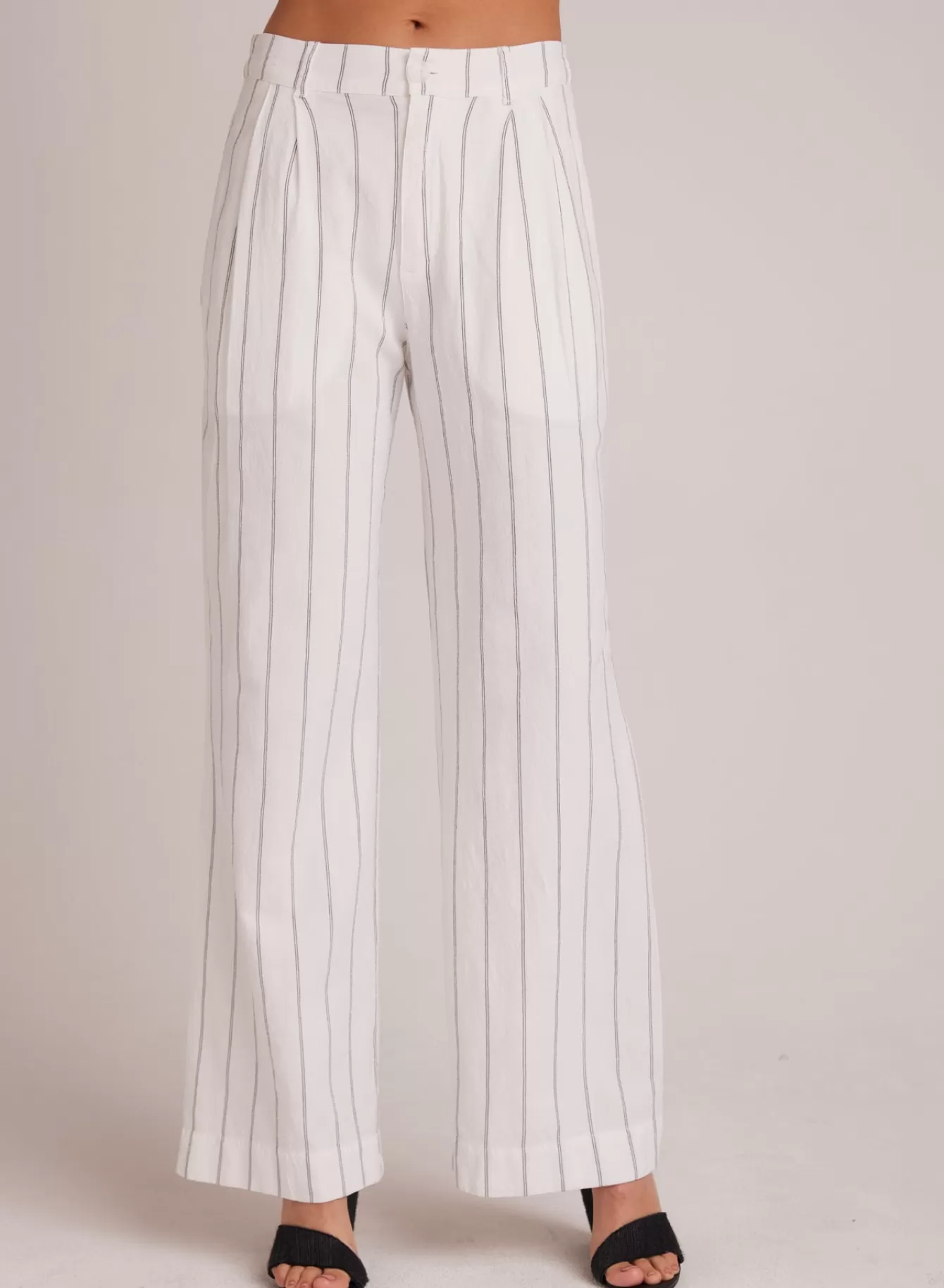 Bella Dahl Pants-Kate Pleated Pant with Elastic Back - Mala Beach Stripe