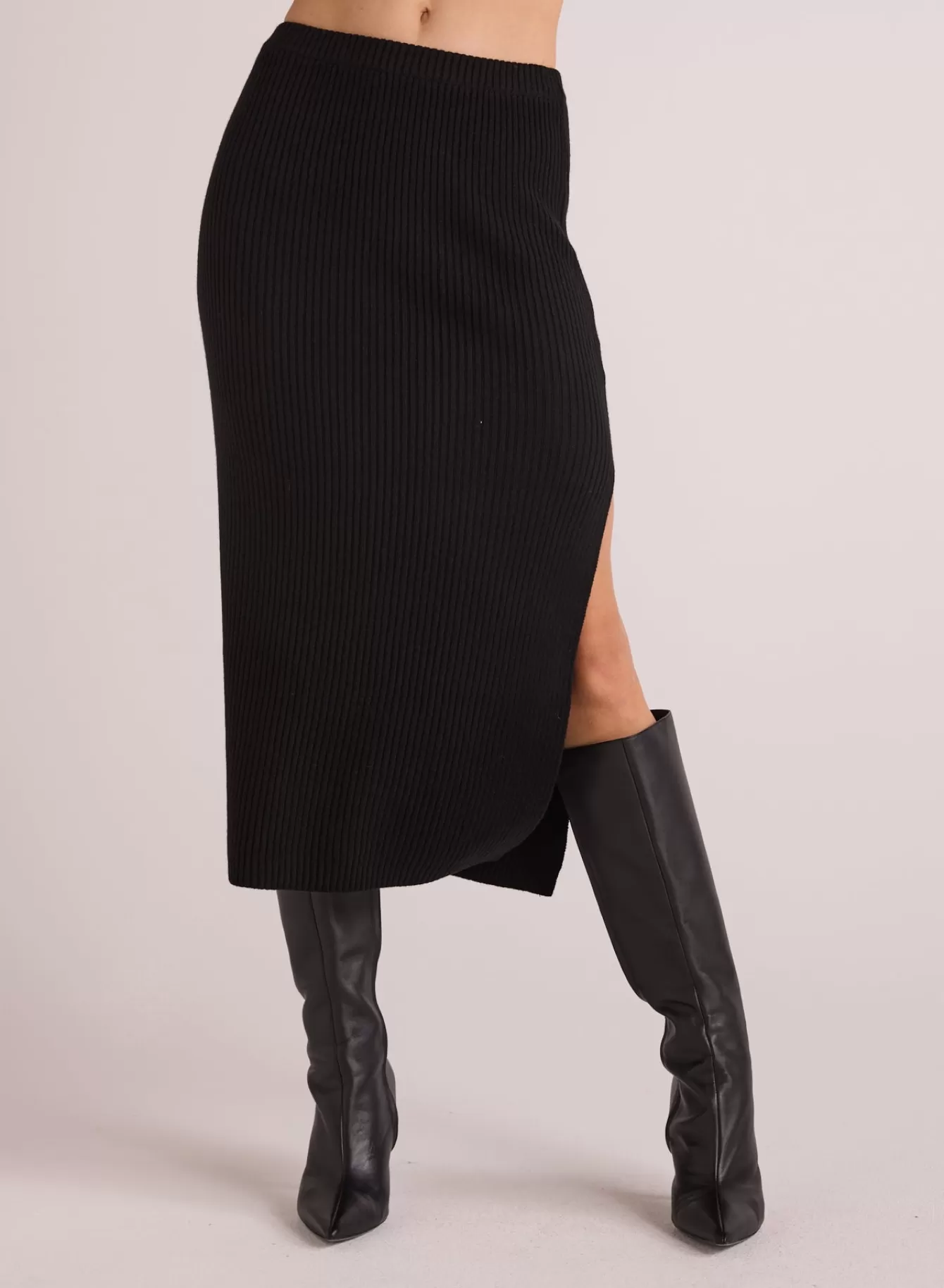 Bella Dahl Skirts-Knit Skirt with Side Slit -