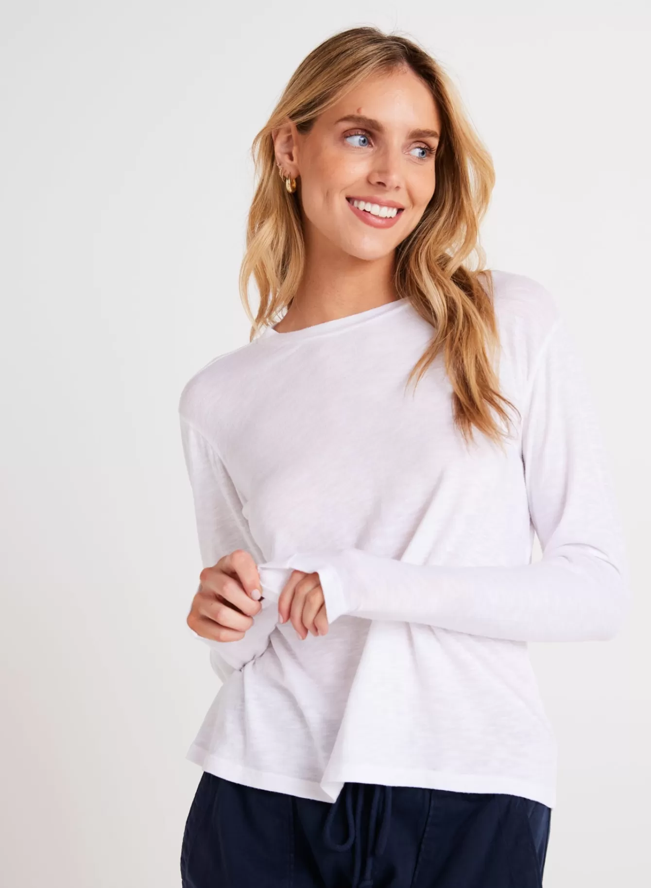 Bella Dahl Essentials Tops-Long Sleeve Crew Tee -