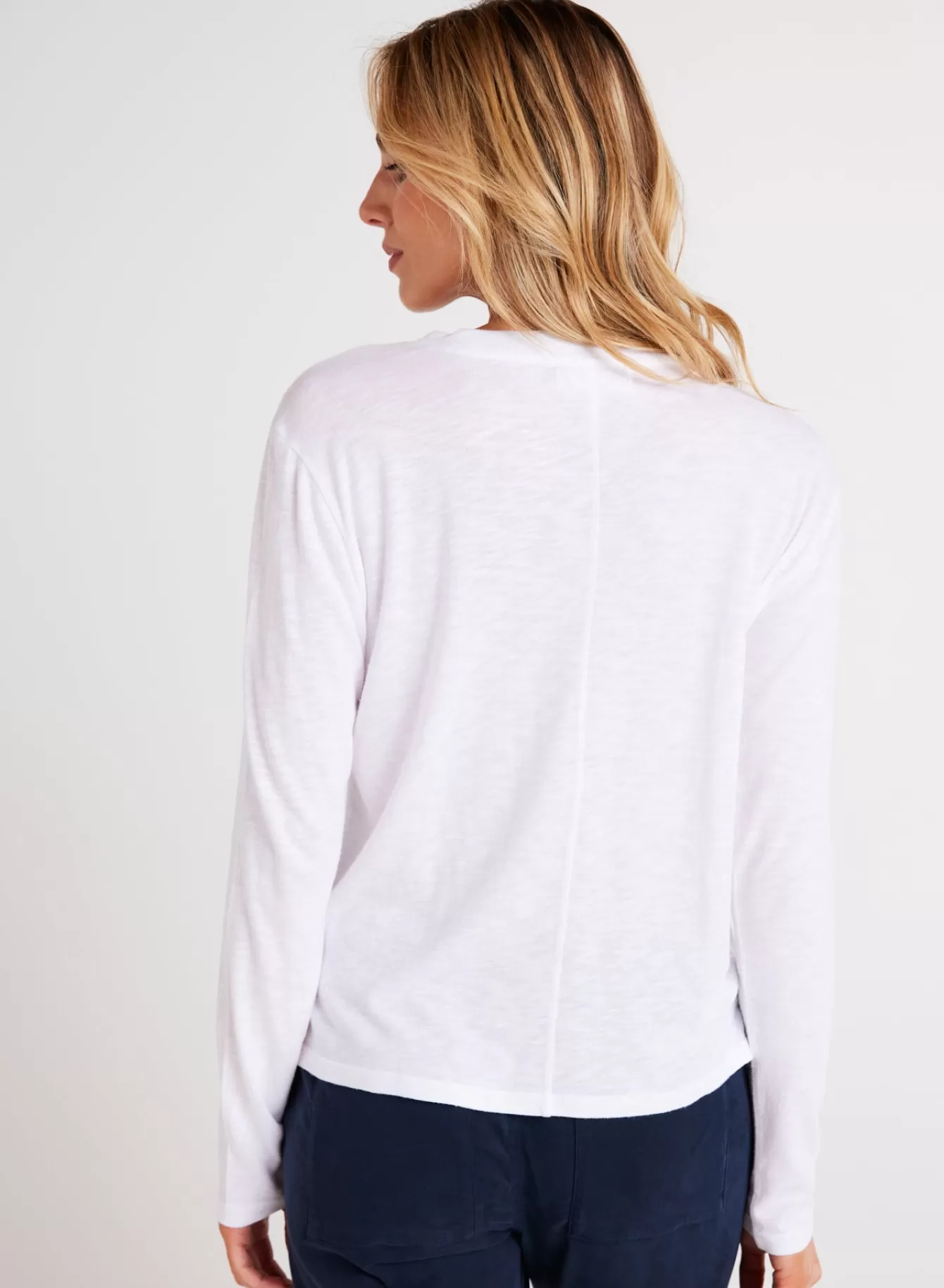 Bella Dahl Essentials Tops-Long Sleeve Crew Tee -