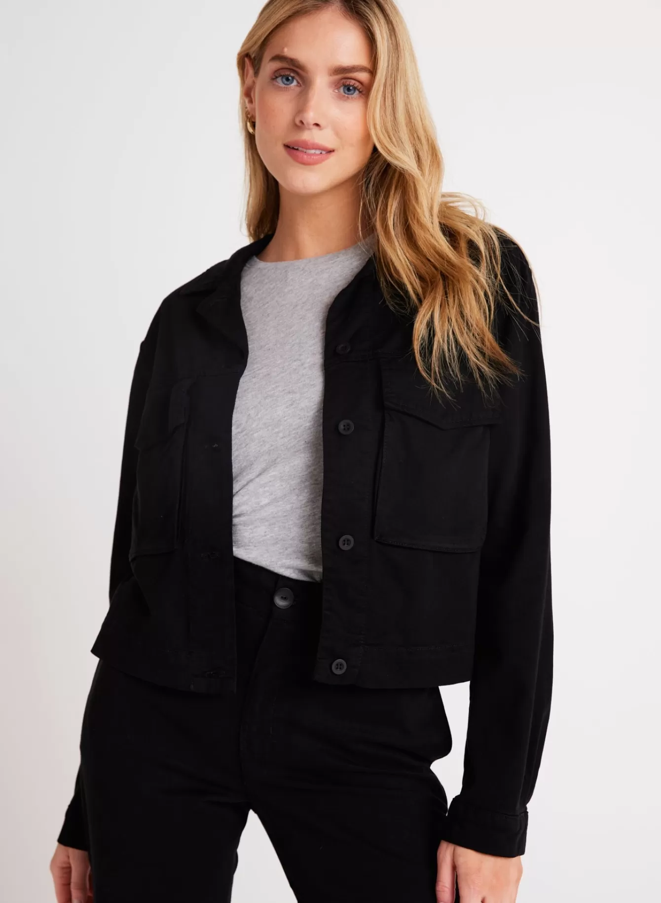 Bella Dahl Outerwear-Madison Flap Pocket Jacket -