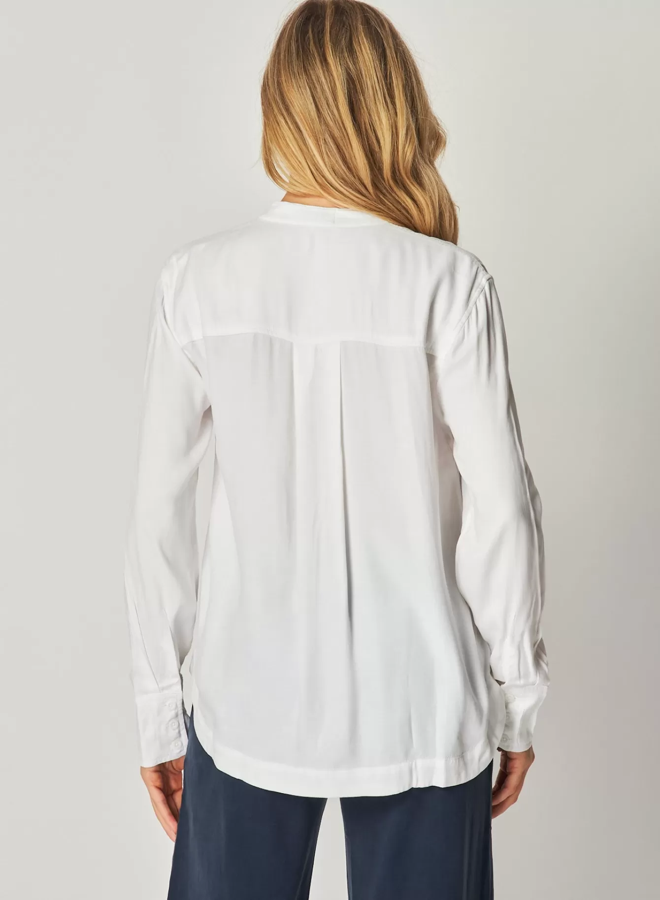 Bella Dahl Long Sleeve-Mandarin Collar Button Down -