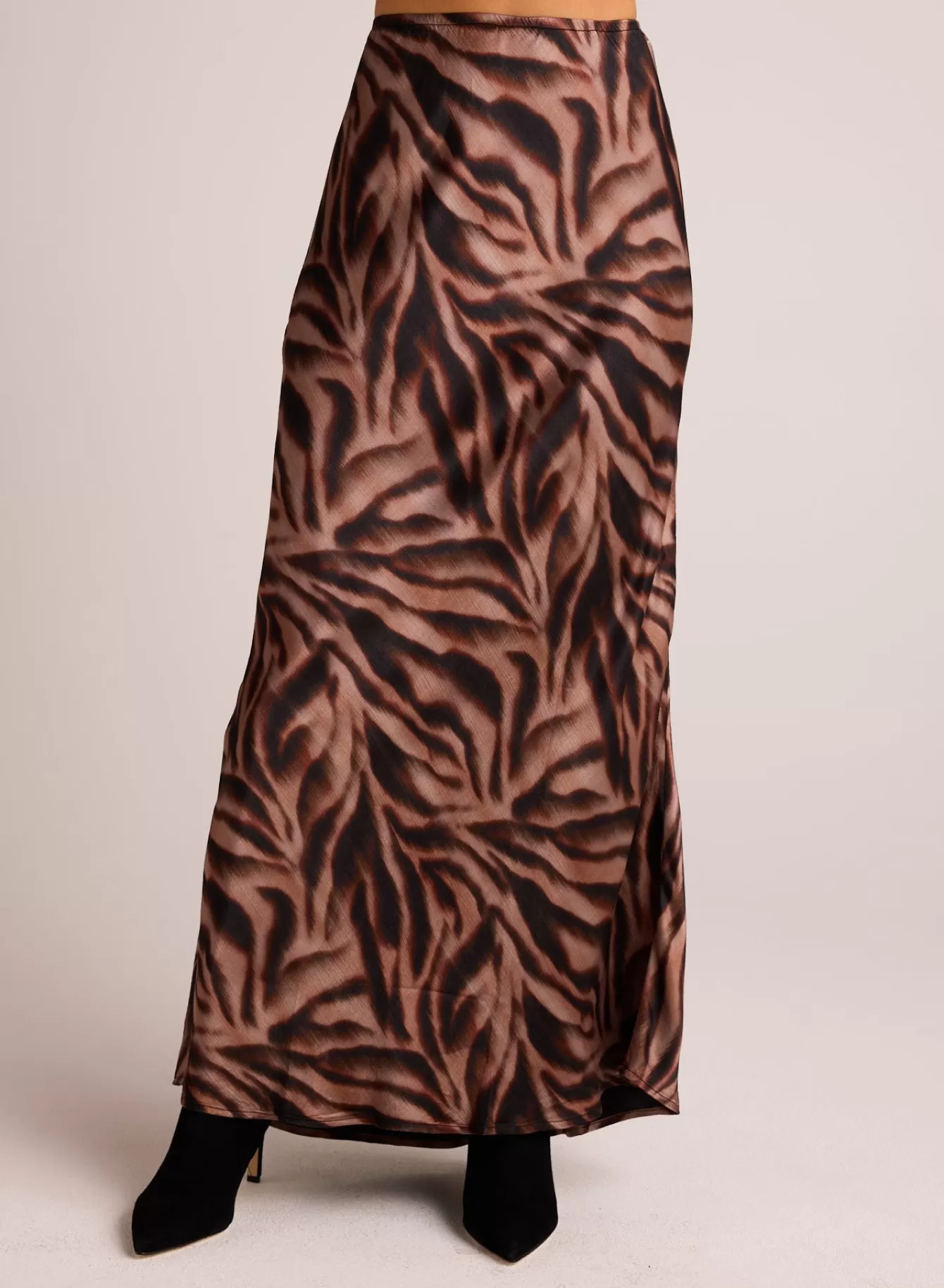 Bella Dahl Skirts-Maxi Bias Skirt - Hazy Woodland Print