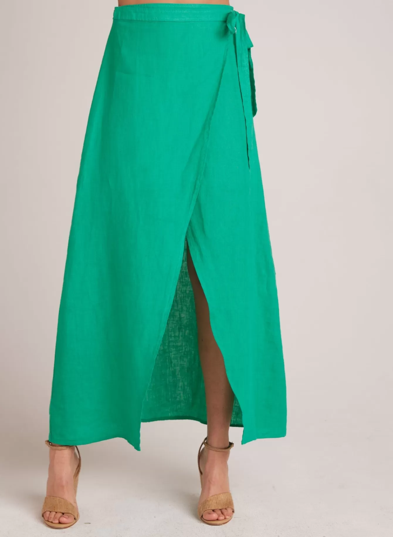 Bella Dahl Skirts-Maxi Wrap Skirt - Tropical Green