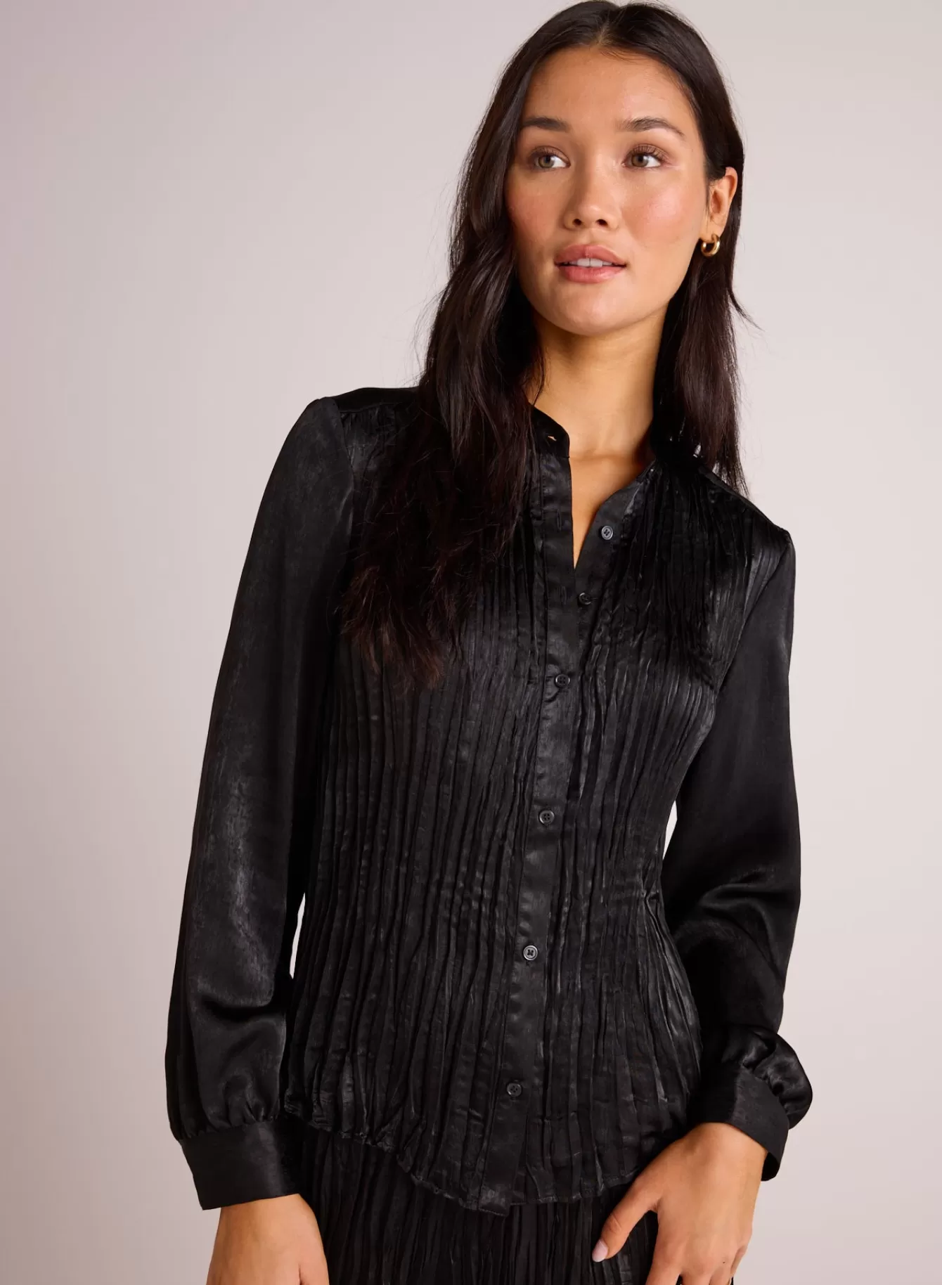 Bella Dahl Long Sleeve-Pleated Bodice Shirt -