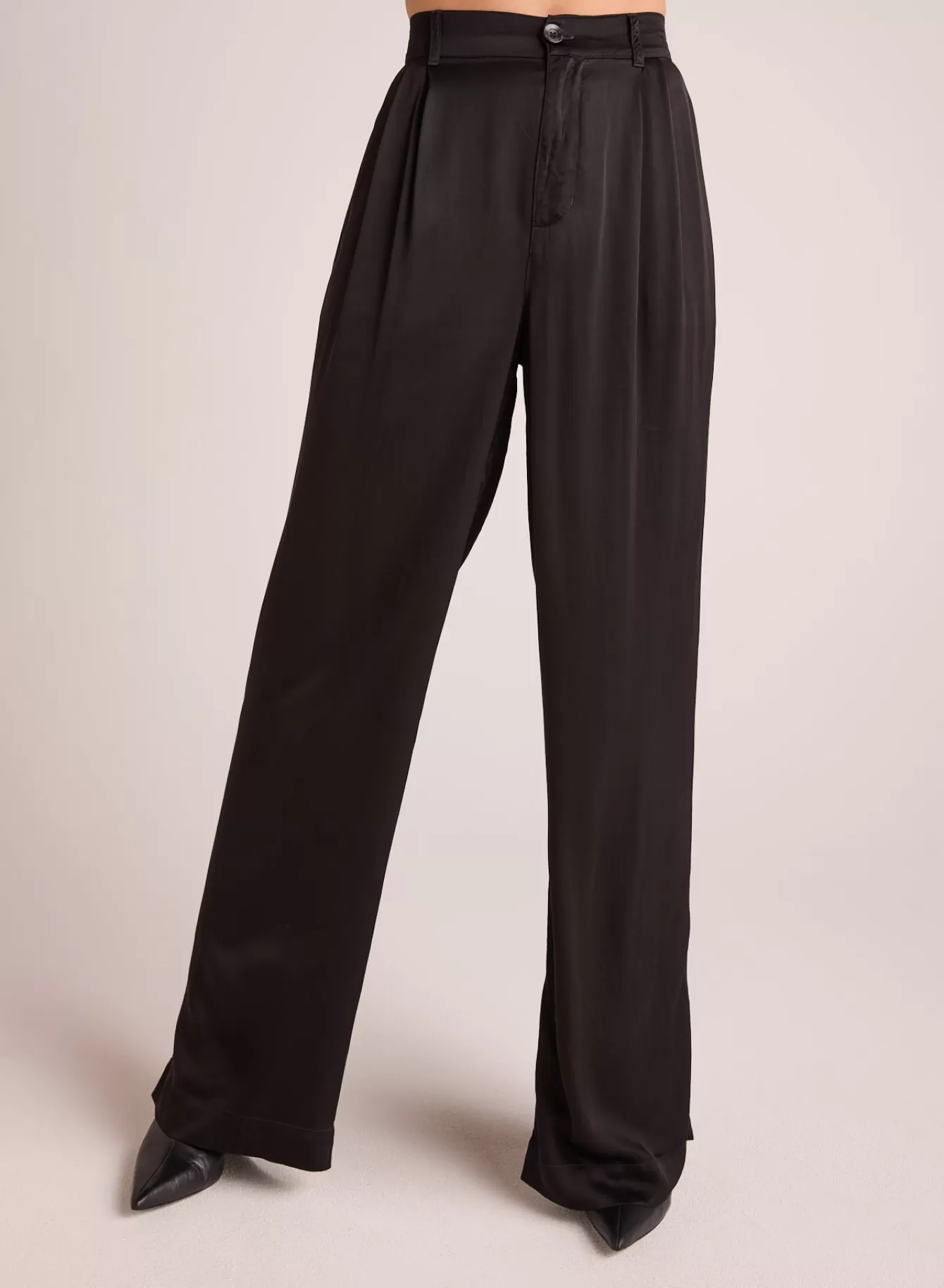 Bella Dahl Pants-Pleated Wide Leg Trouser -