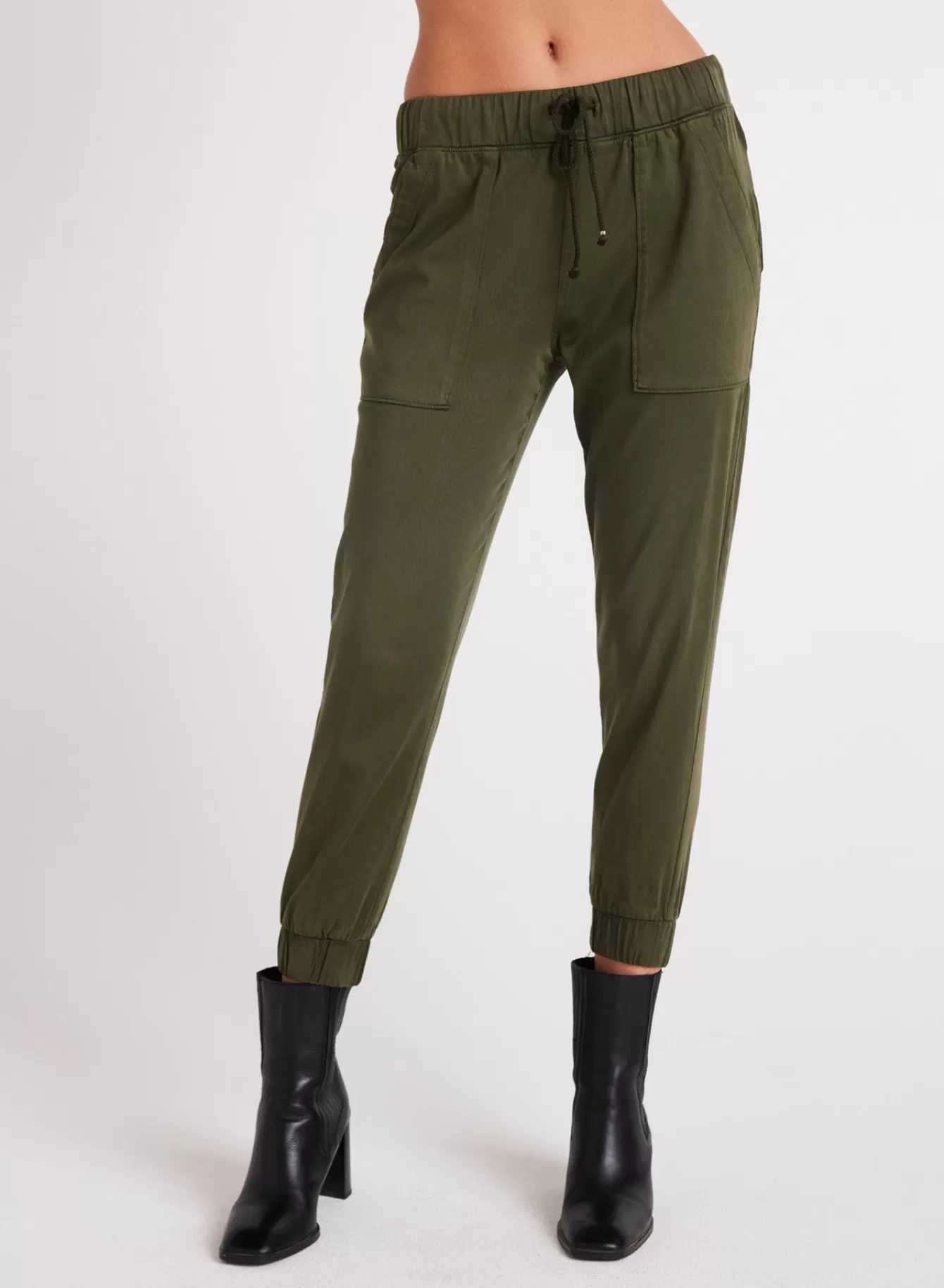 Bella Dahl Essentials Bottoms-Pocket Jogger - Italian Herb