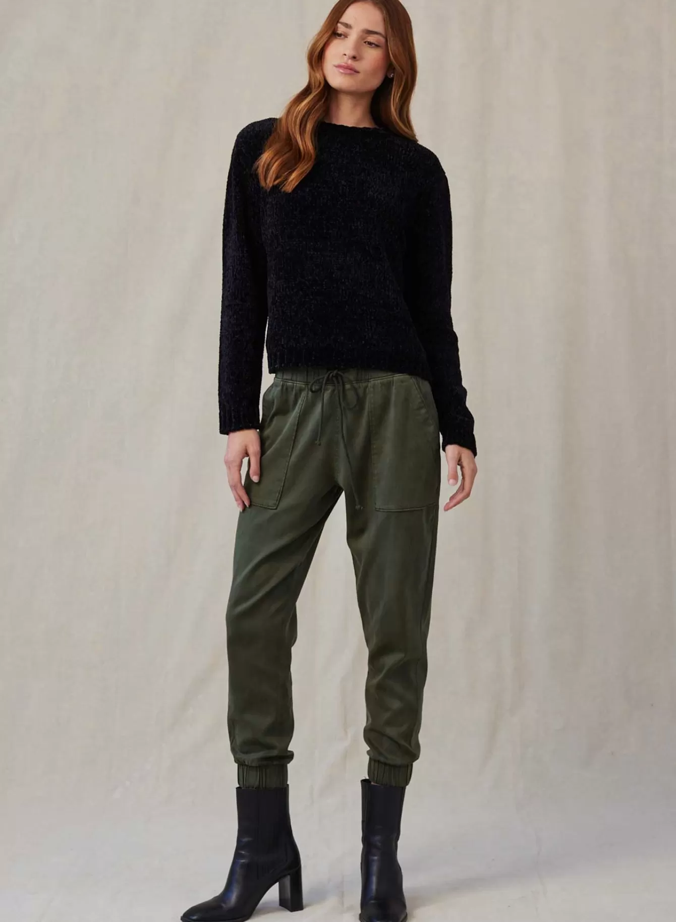 Bella Dahl Pants-Pocket Jogger - Italian Herb