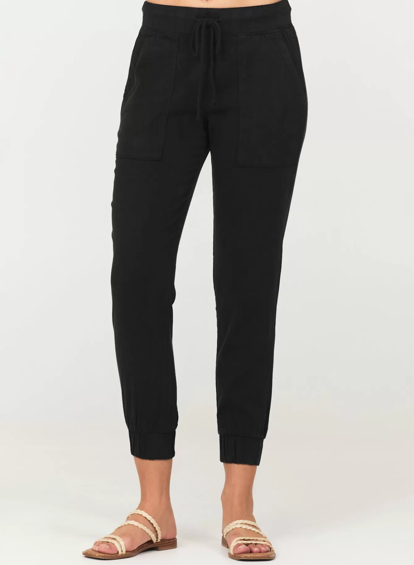 Bella Dahl Essentials Bottoms-Pocket Jogger - Vintage Black