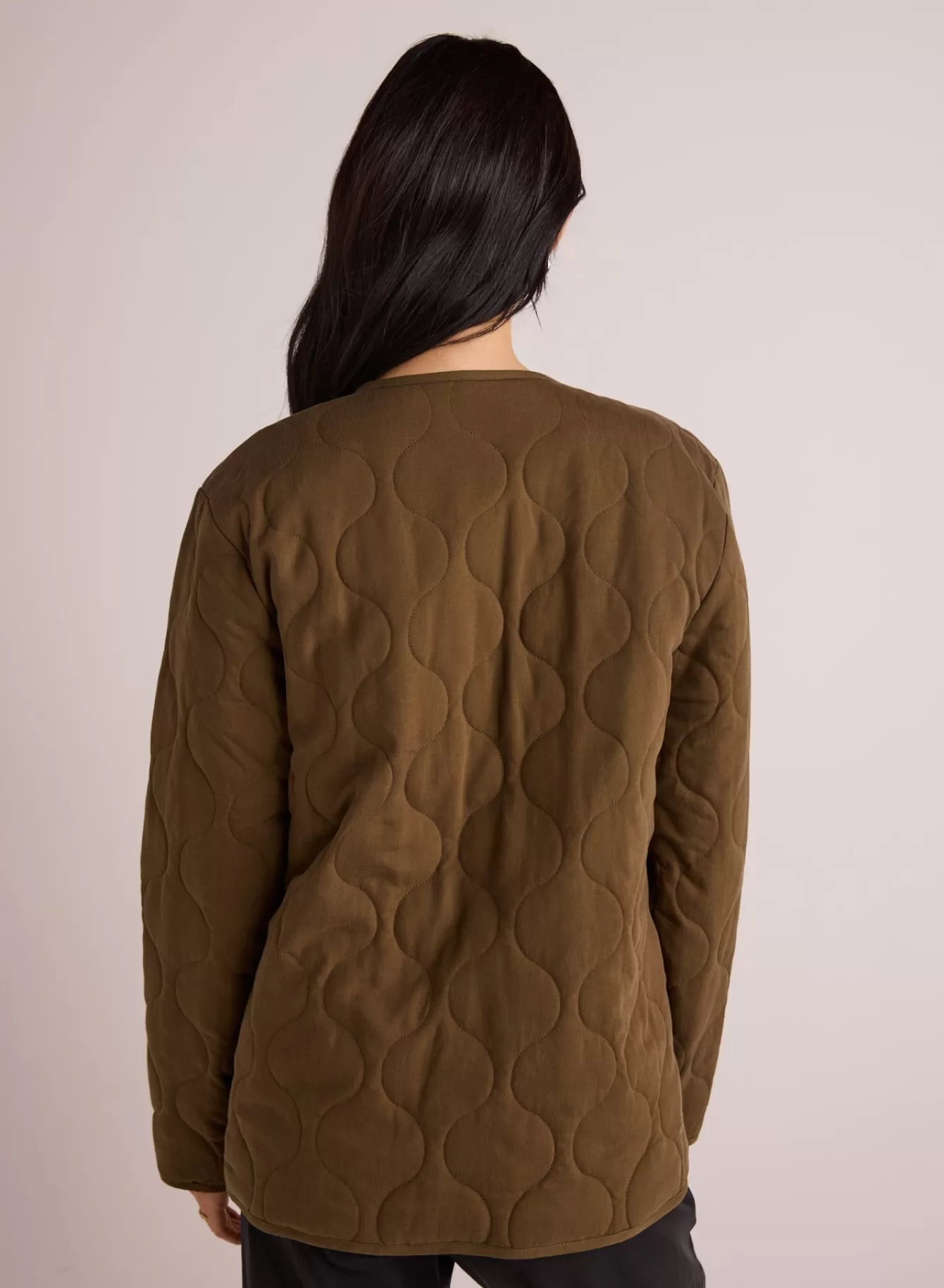 Bella Dahl Outerwear-Quilted Jacket - Autumn Olive