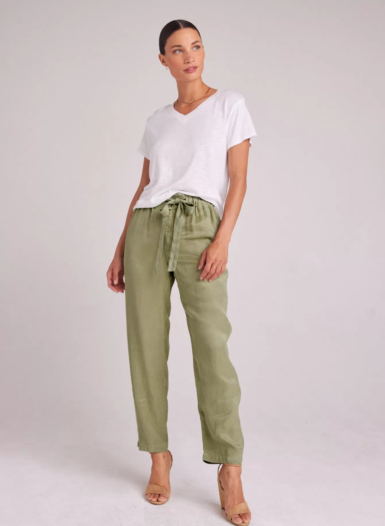 Bella Dahl Pants-Rose Easy Trouser - Dried Herb