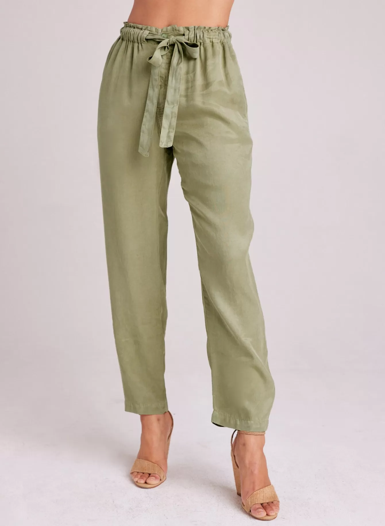 Bella Dahl Pants-Rose Easy Trouser - Dried Herb