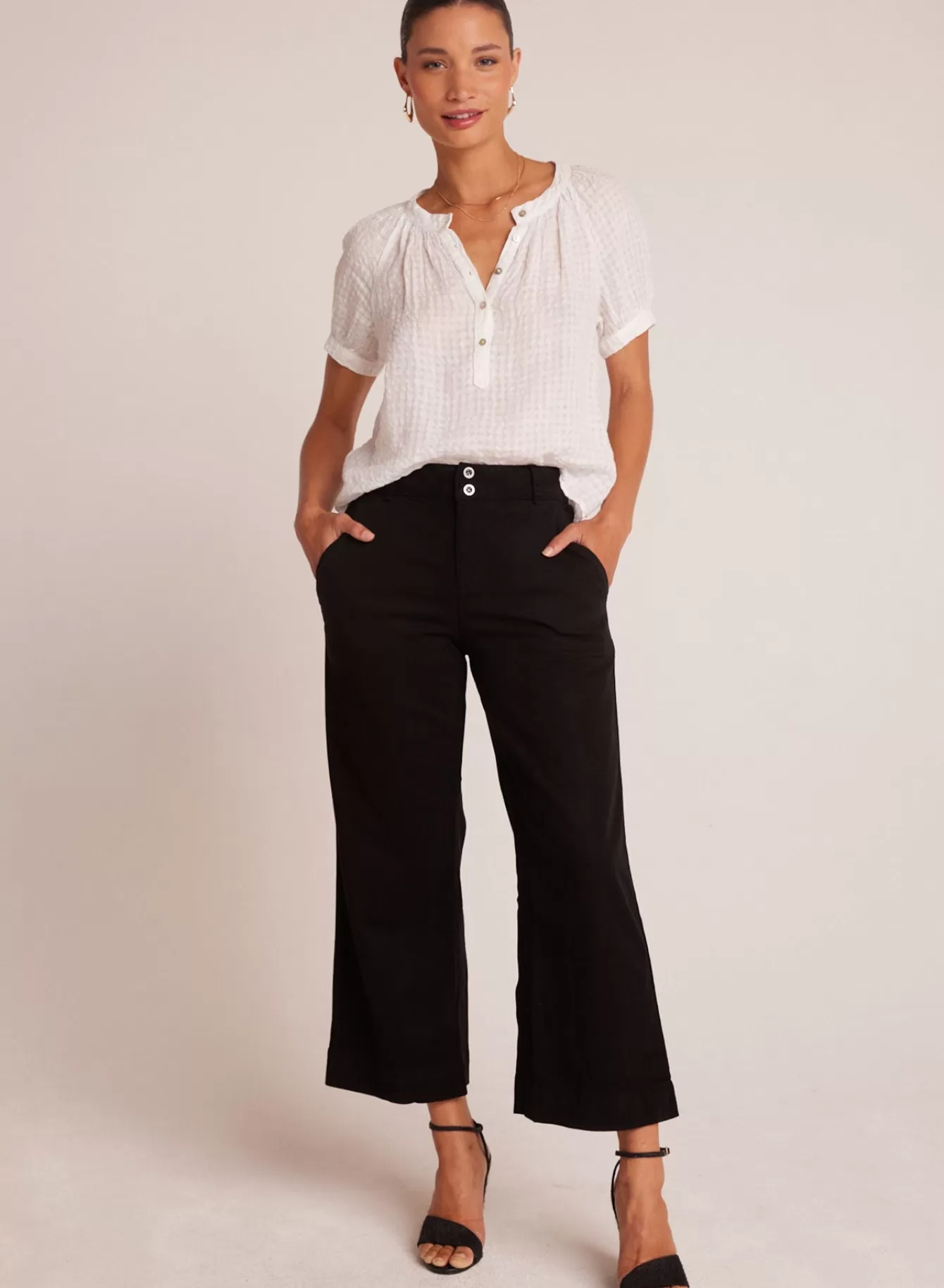 Bella Dahl Pants-Saige Wide Leg Crop -