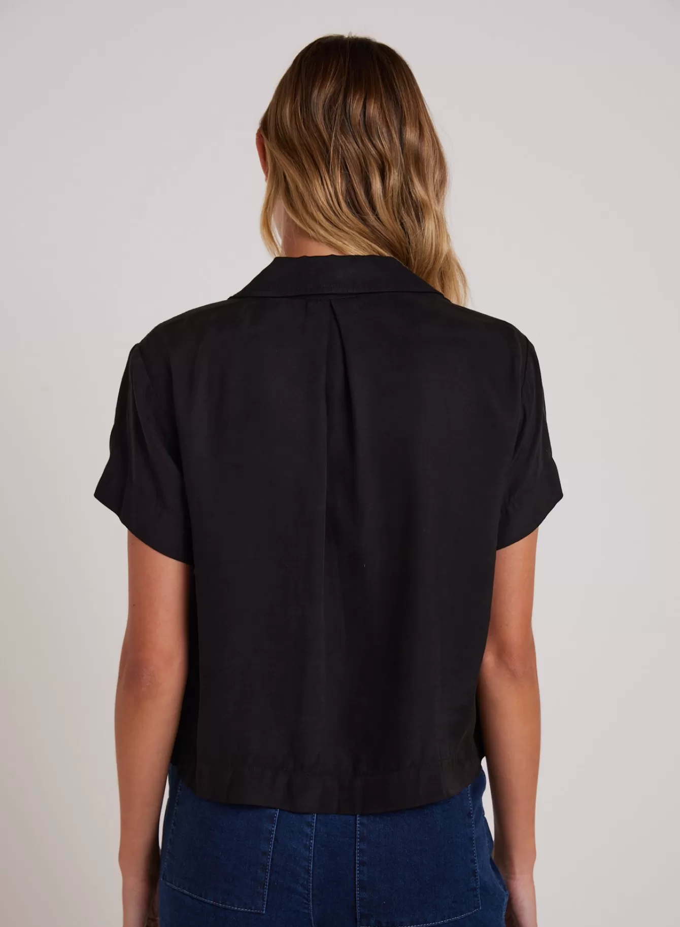 Bella Dahl Short Sleeve-Short Sleeve Flowy Button Down -