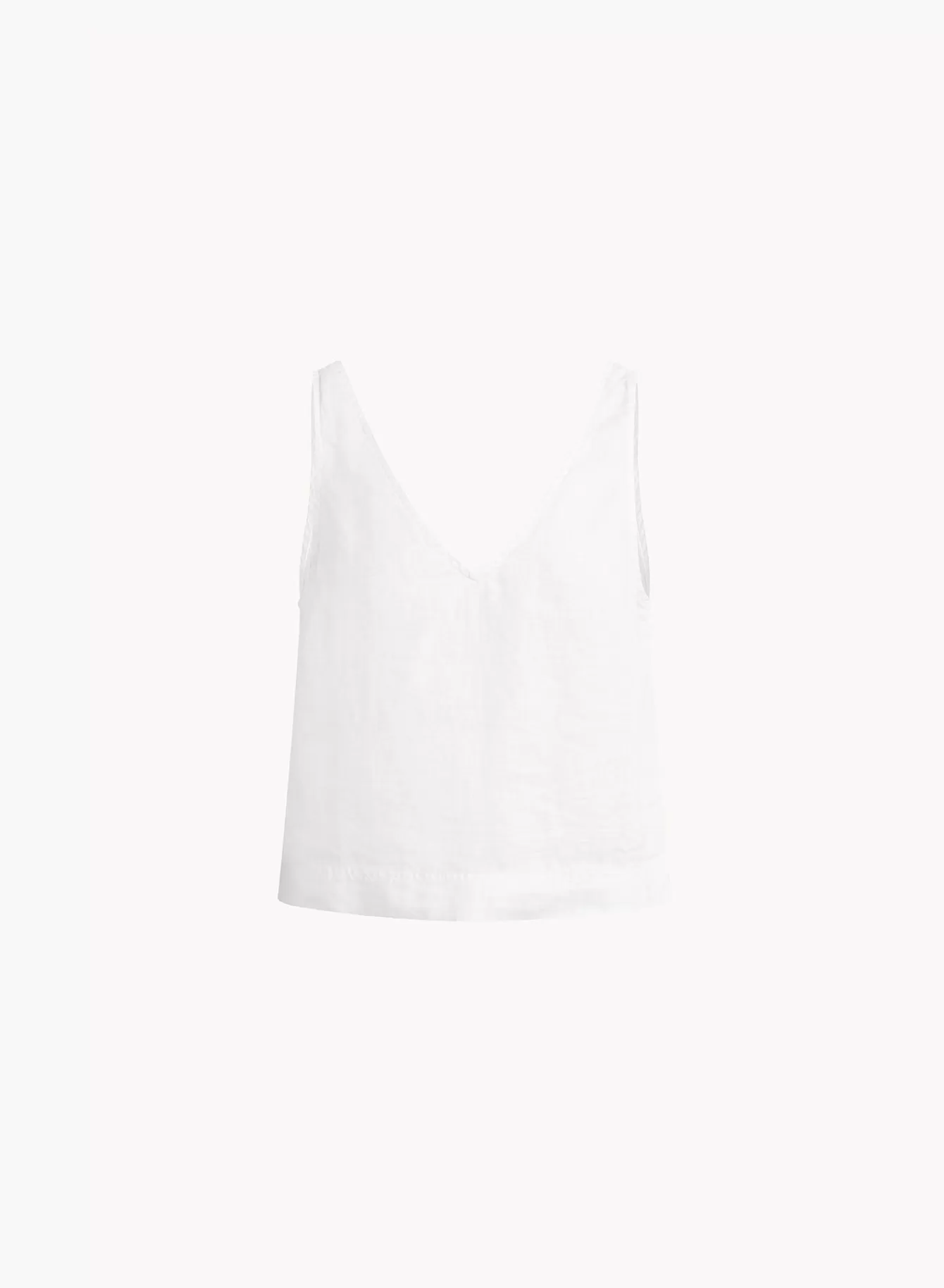 Bella Dahl Sleeveless-Sleeveless Button Back V-Neck Top -