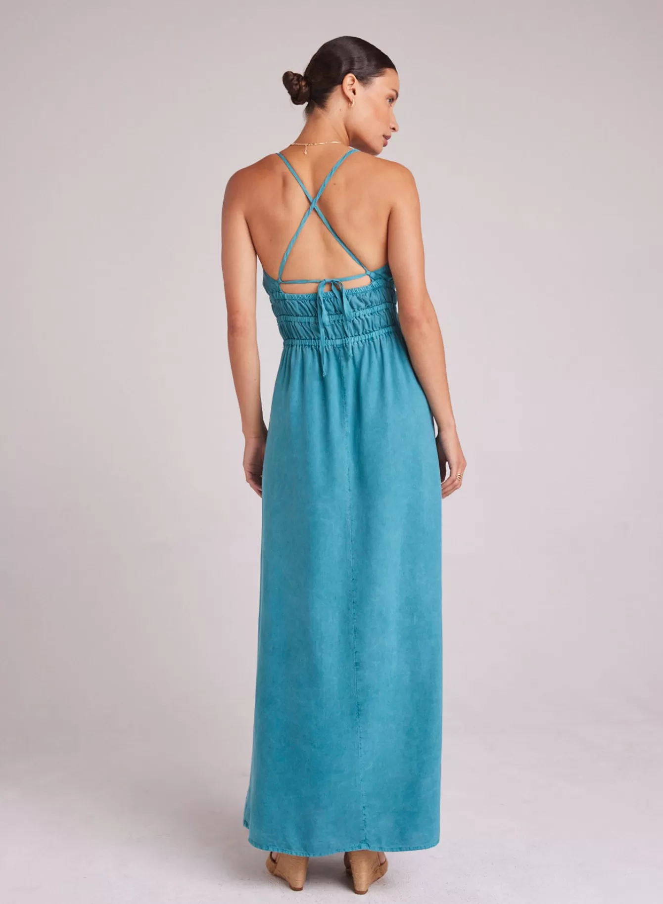 Bella Dahl Long Dresses-Smocked Cami Maxi Dress - Deep Azure