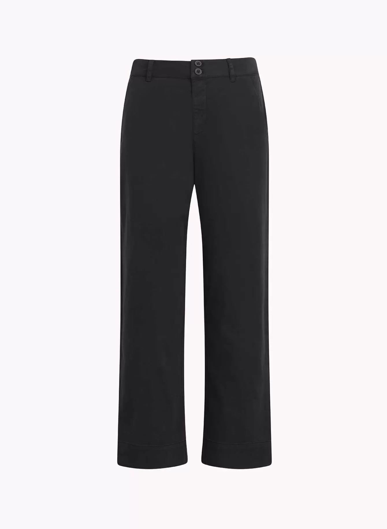 Bella Dahl Pants-Sofia Wide Leg Crop - Soft Black