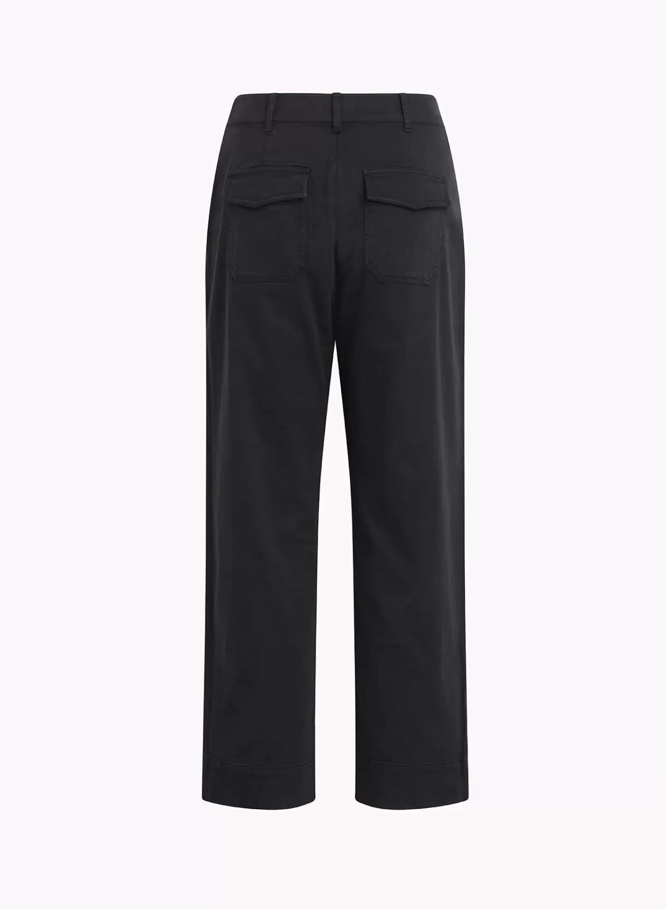 Bella Dahl Pants-Sofia Wide Leg Crop - Soft Black