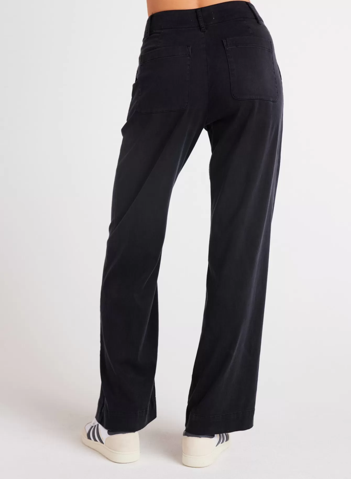 Bella Dahl Essentials Bottoms-Sydney Wide Leg Pant - Vintage Black