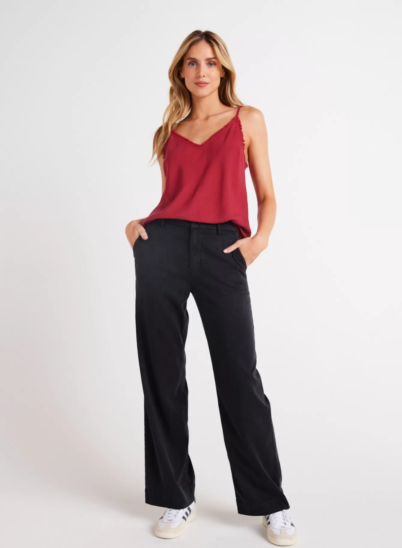 Bella Dahl Pants-Sydney Wide Leg Pant - Vintage Black