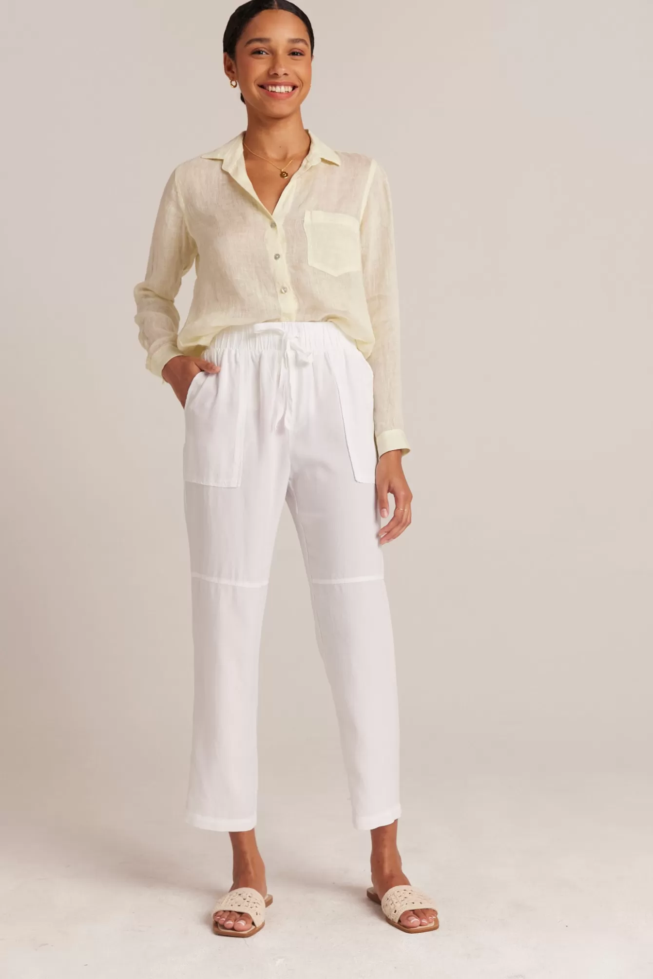 Bella Dahl Essentials Bottoms-Utility Tie Waist Trouser -