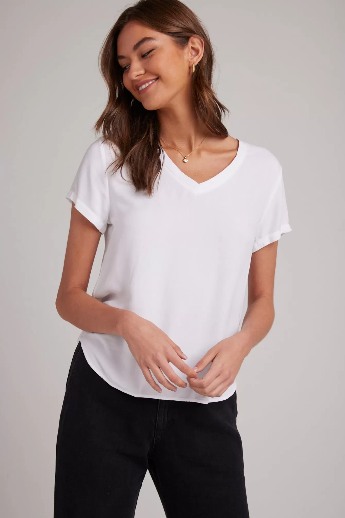 Bella Dahl Essentials Tops-V-Neck Tee -