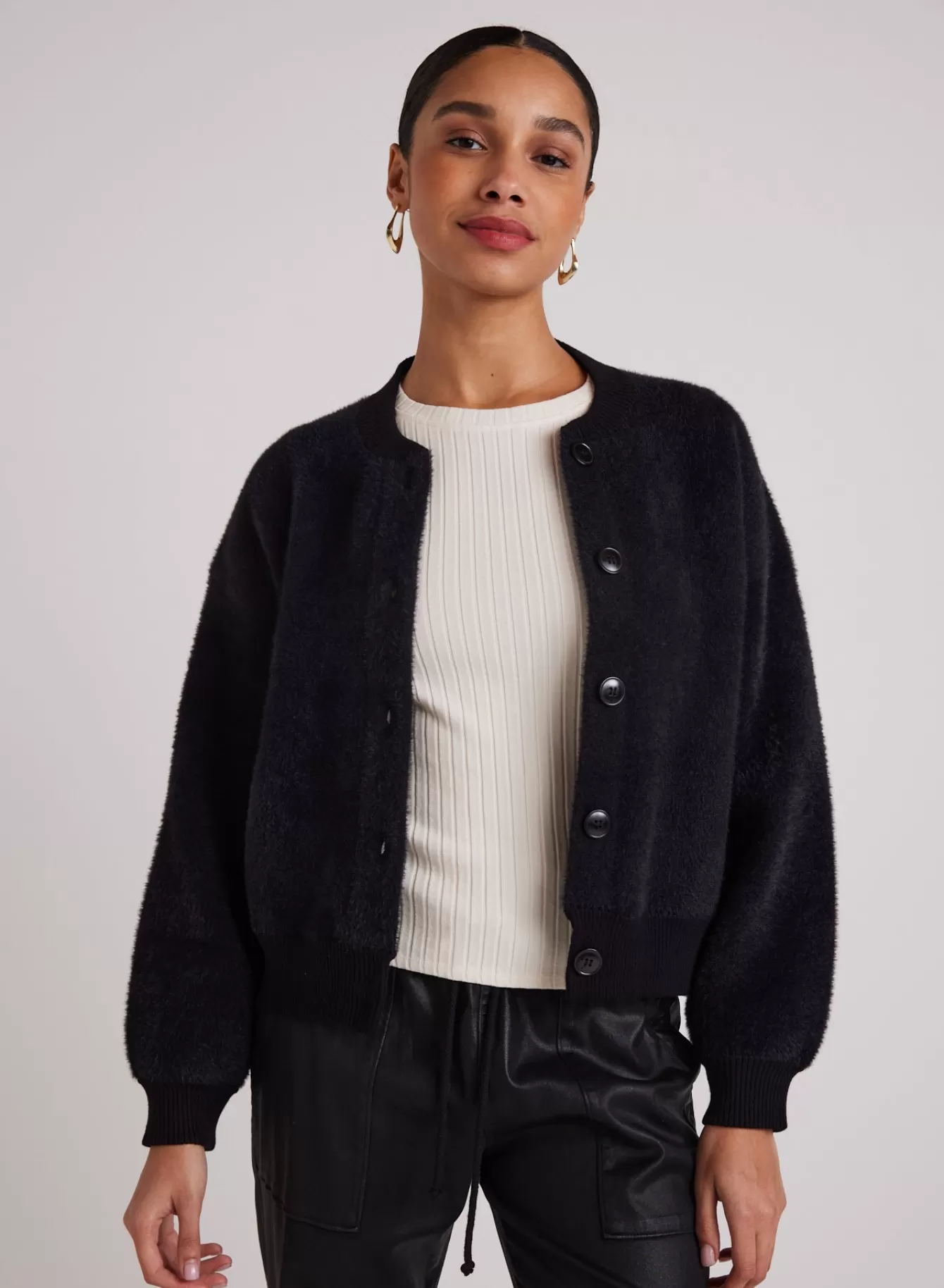 Bella Dahl Outerwear-Welt Pocket Bomber Jacket -