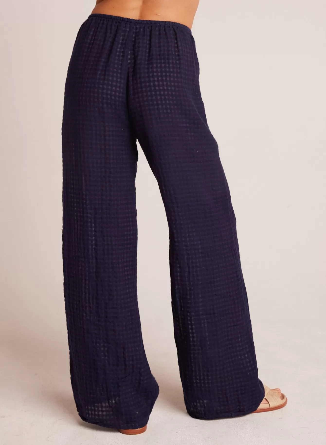 Bella Dahl Pants-Wide Leg Pocket Beach Pant - Tropic Navy